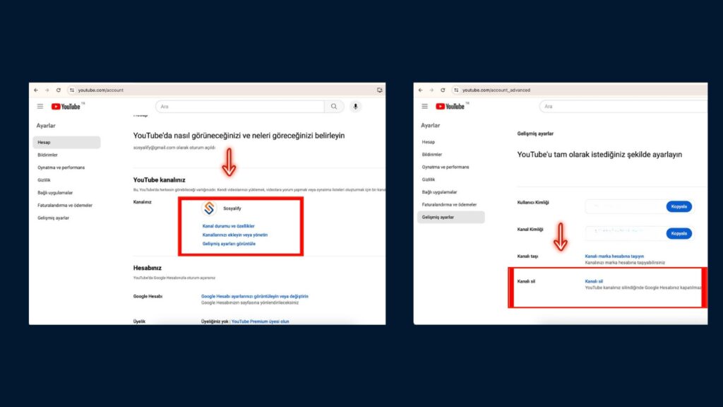 YouTube kanalı nasıl silinir?