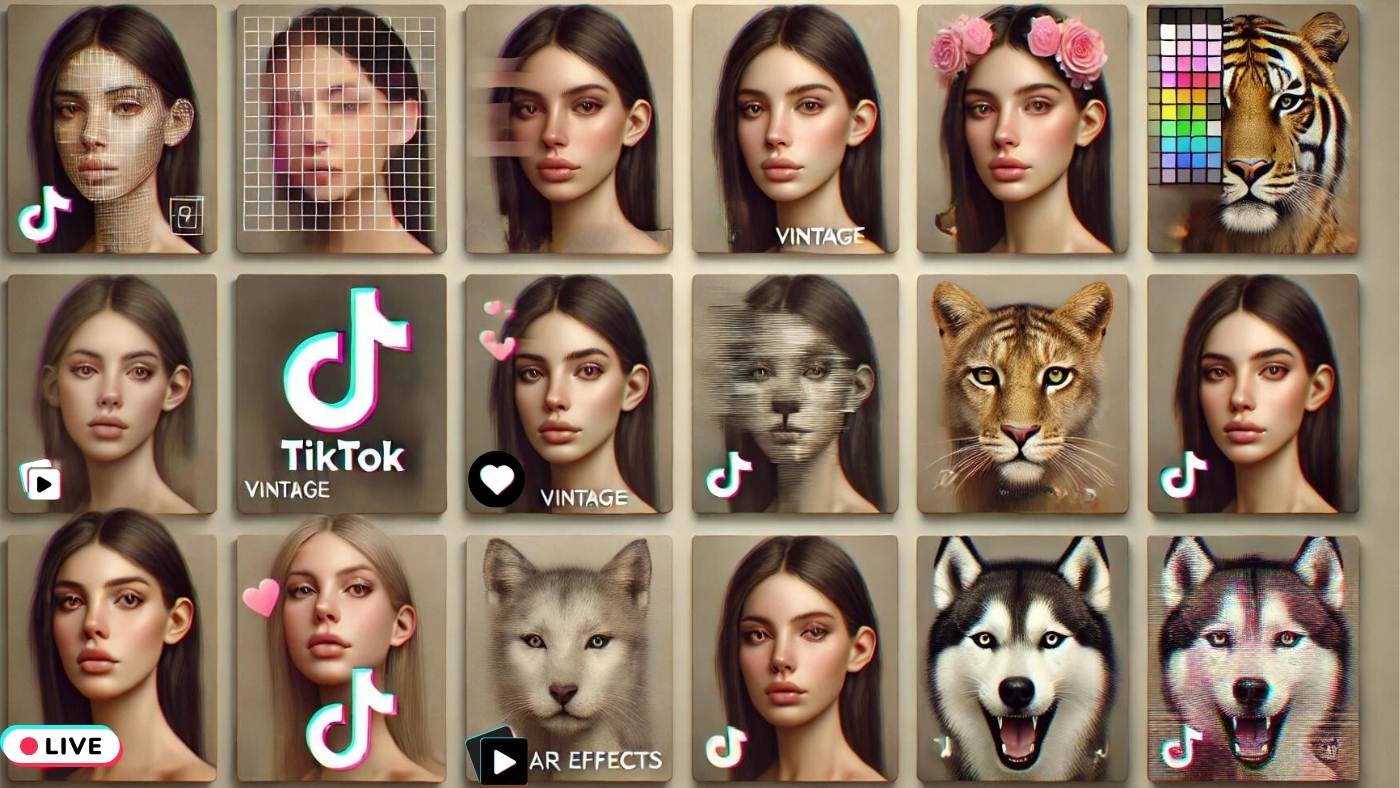 tiktok efekt ve filtreleri, en iyi tiktok filtreleri, popüler tiktok efektleri, popüler tiktok filtreleri